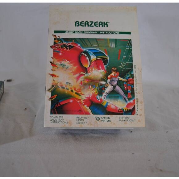 Atari Berzerk Game with Original Box and Instruction Manual - Picture 3 of 8